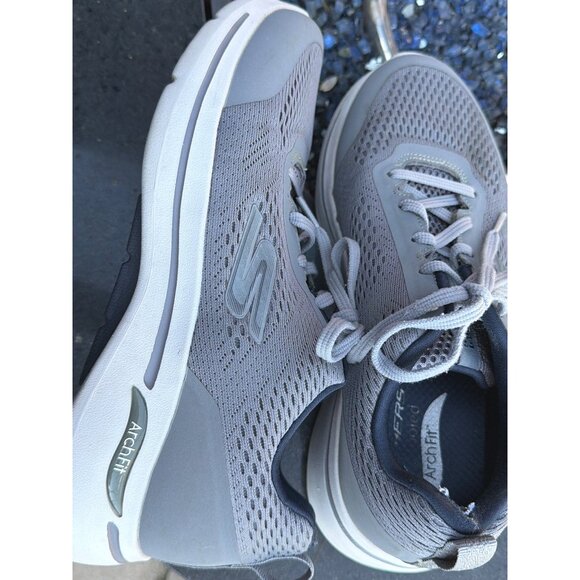 Skechers Men Gray GoWalk Arch-Fit Idyllic Sneaker Shoes Size 8 - Picture 5 of 9